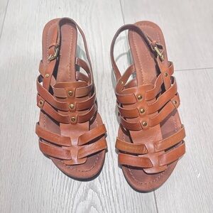 Ralph lauren Women's Brown Leather Sandals